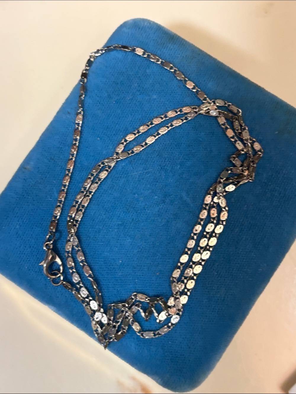 Vintage Sterling Silver Chain Necklace
